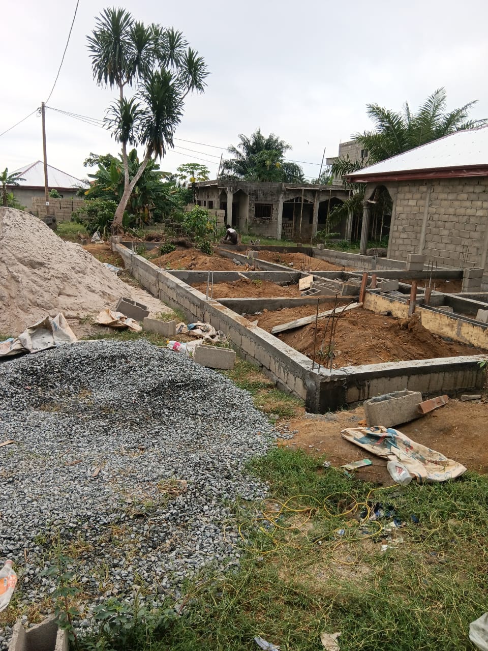 Photo des travaux de construction